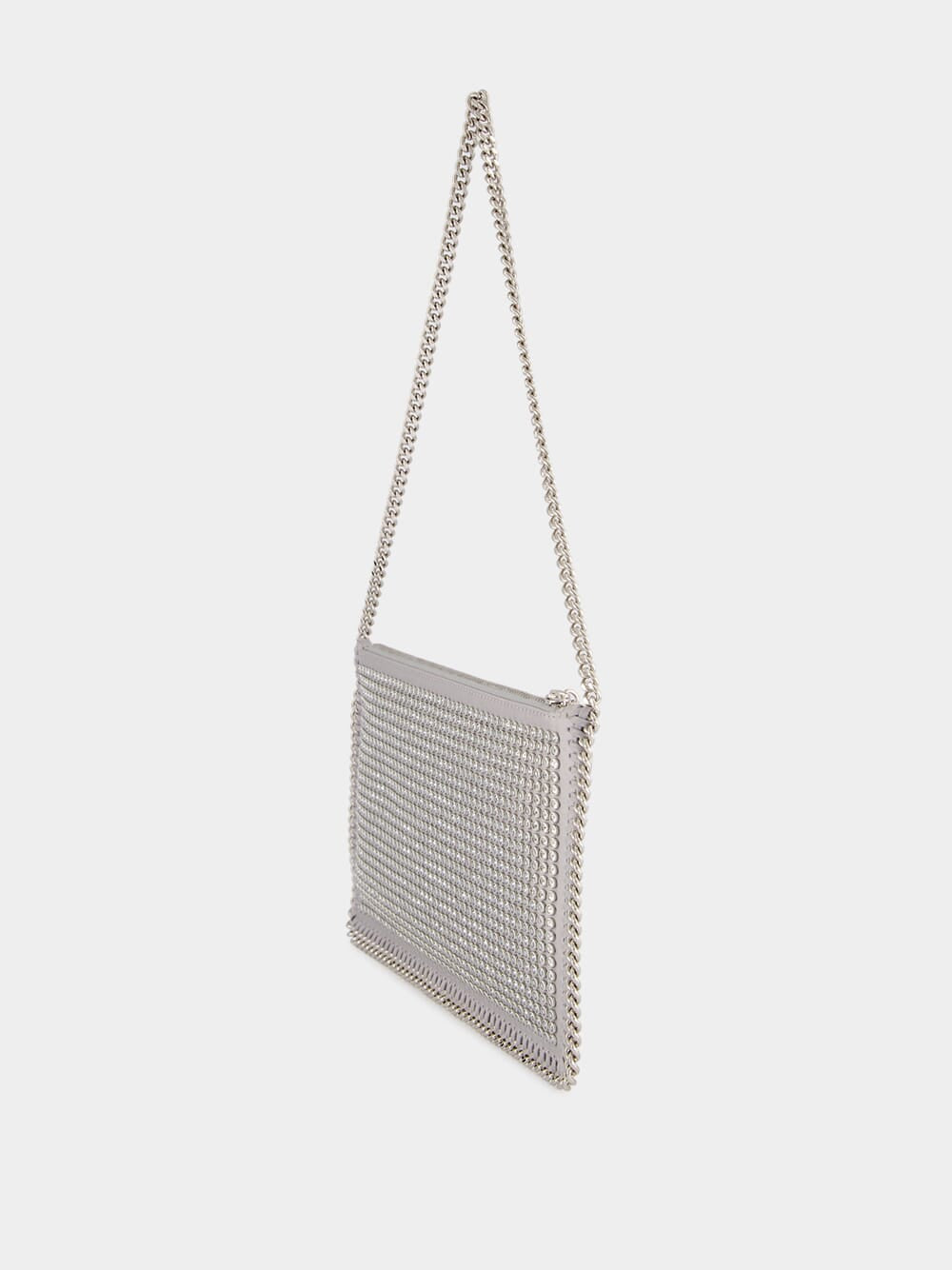 Silver Crystal Falabella Shoulder Bag