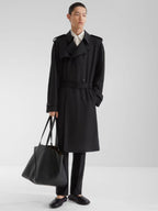 Black Selleria Diagonal Shopper Large