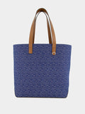 FF Jacquard Denim Medium Shopping Bag