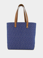 FF Jacquard Denim Medium Shopping Bag