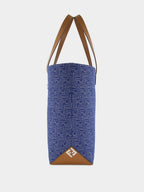 FF Jacquard Denim Medium Shopping Bag