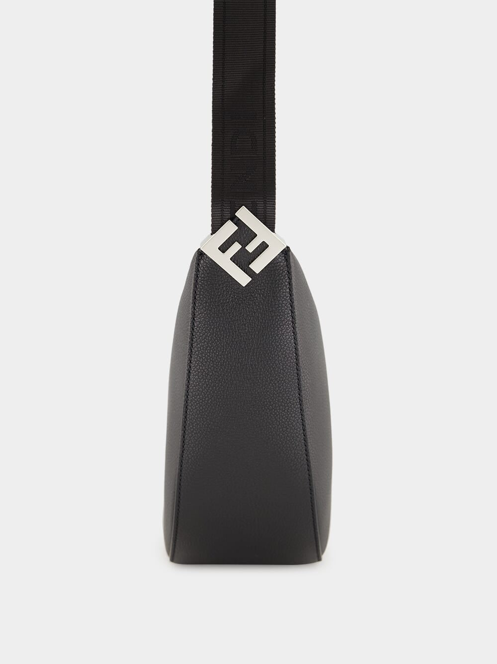 Black Leather FF Squared Fendi Melon Bag