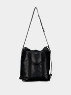 Black Flux Leather Shopping Bag