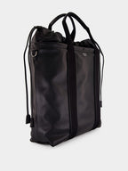 Black Flux Leather Shopping Bag