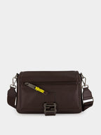 Brown Leather Flux Messenger Bag