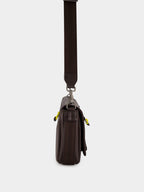 Brown Leather Flux Messenger Bag
