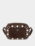 Brown Nellcôte Studded Crossbody Bag