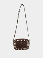Brown Nellcôte Studded Crossbody Bag