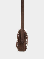 Brown Nellcôte Studded Crossbody Bag