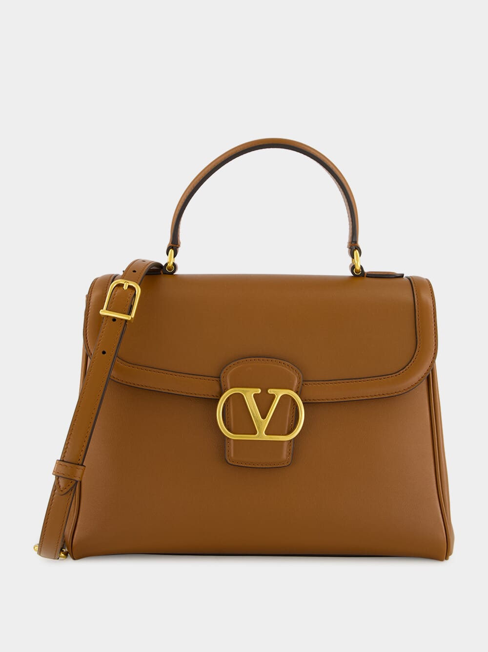 Tobacco Brown 9to5 Large Top Handle Bag