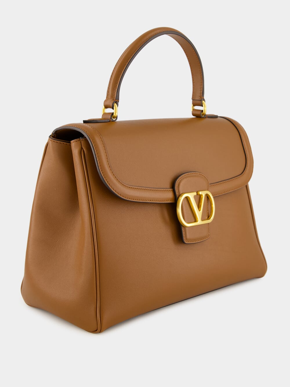 Tobacco Brown 9to5 Large Top Handle Bag