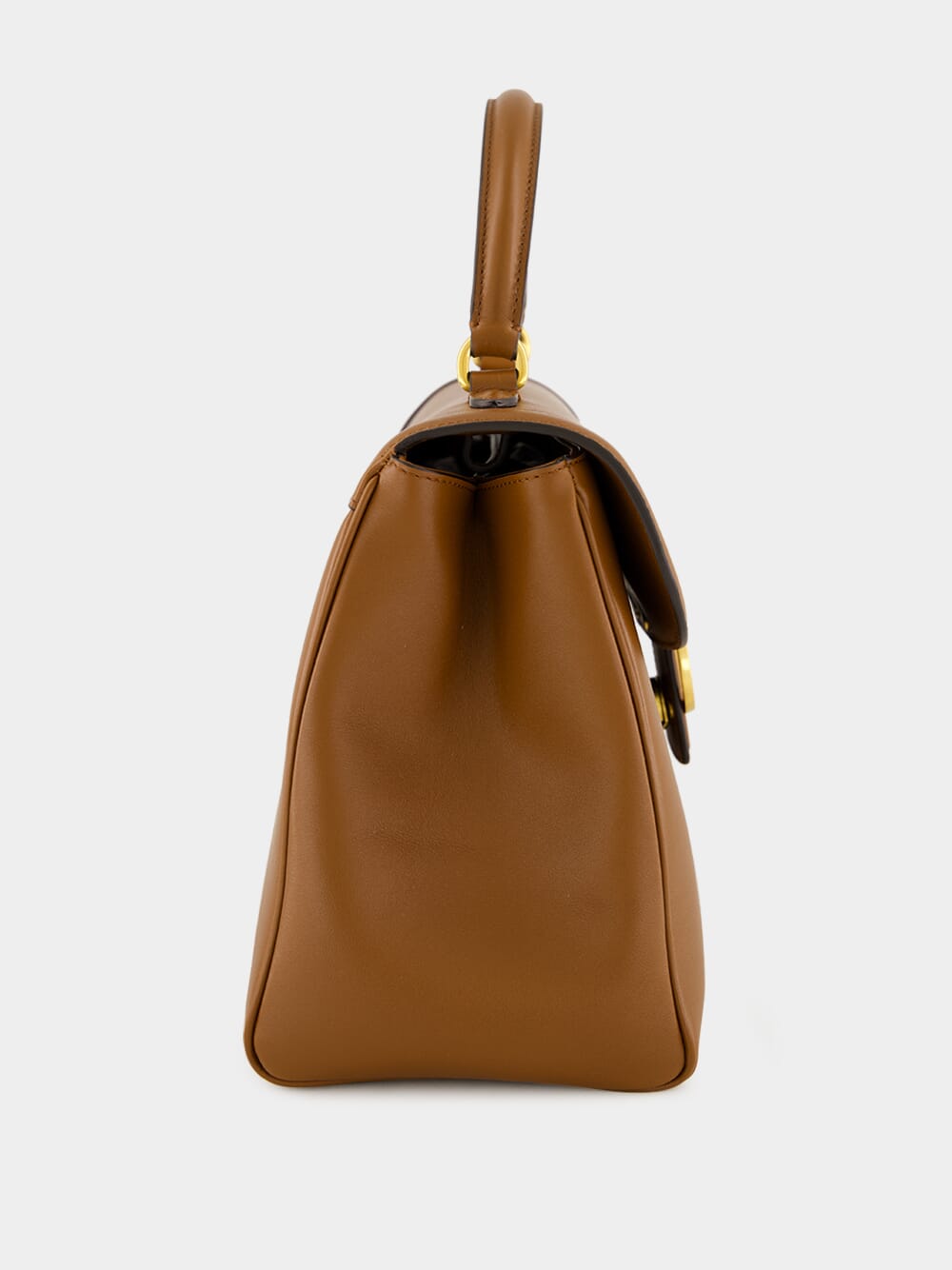 Tobacco Brown 9to5 Large Top Handle Bag