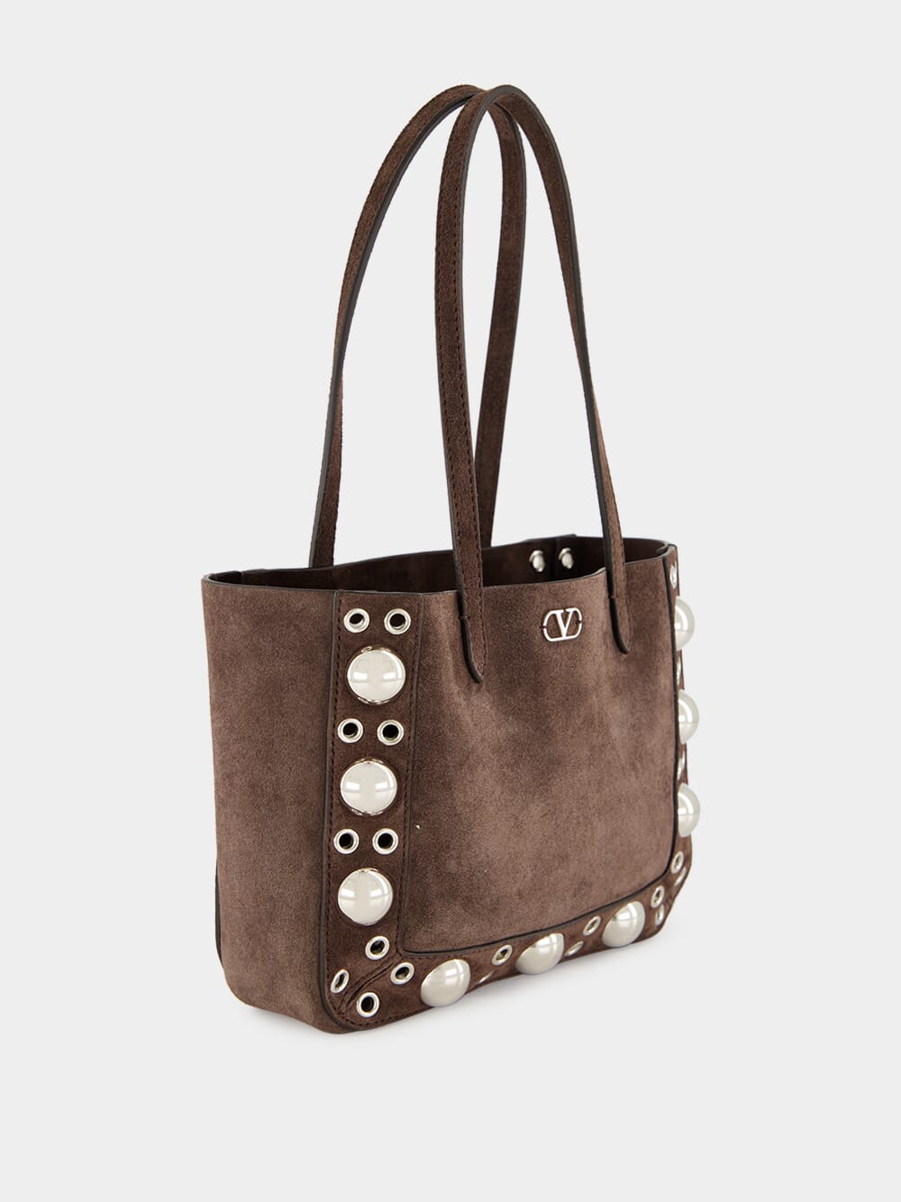 Brown Nellcôte Mini Suede Shopping Bag