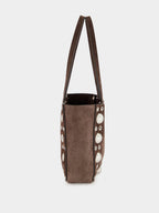Brown Nellcôte Mini Suede Shopping Bag