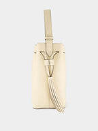Butter White Leather So Seau Bag