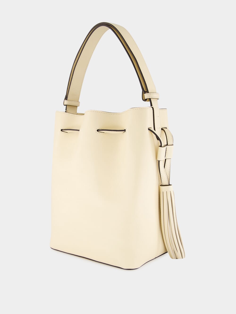 Butter White Leather So Seau Bag