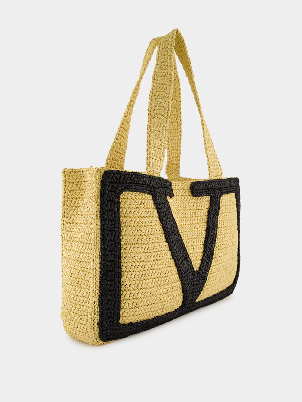 Natural Viva Superstar Large Raffia Tote Bag