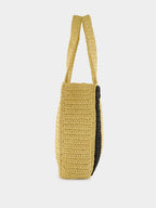 Natural Viva Superstar Large Raffia Tote Bag