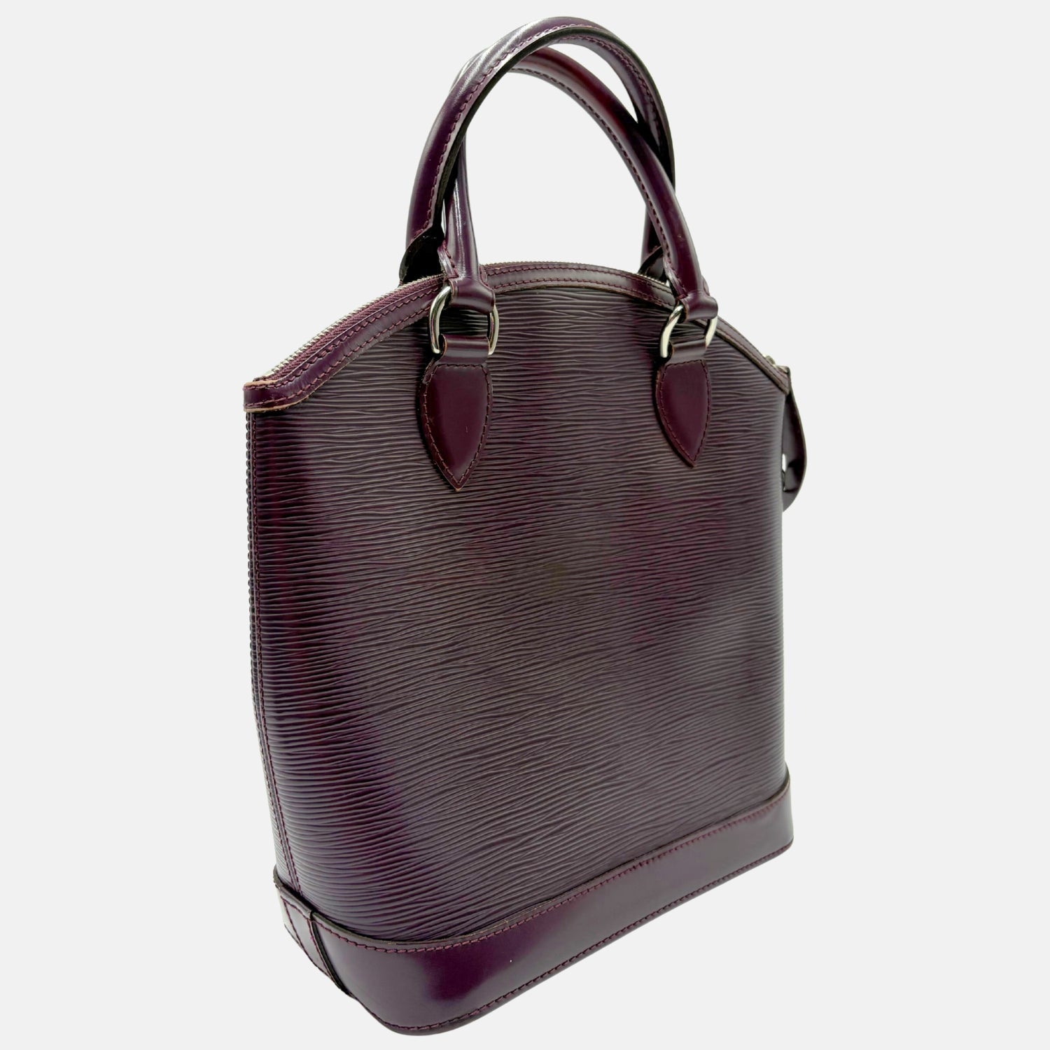 Epi Lockit PM Handbag Cassis