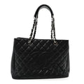 Caviar Quilted Grand Shopping Tote GST Black