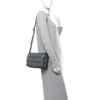 Nappa Maxi Intreccio Padded Cassette Crossbody Bag Thunder