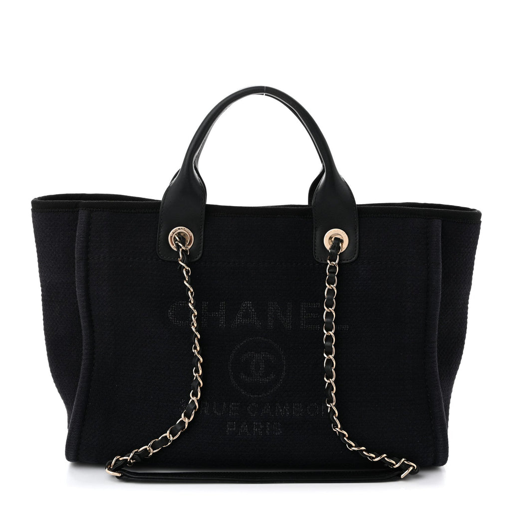 Mixed Fibers Small Deauville Tote Black