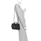 Caviar Quilted Medium Business Affinity Flap Black