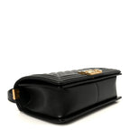 Caviar Quilted Medium Boy Flap Black