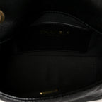 Grained Lambskin Quilted Mini Flap Black