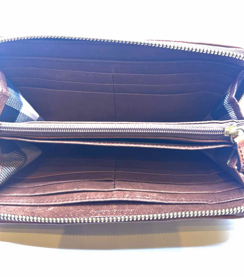 BURBERRY Brown Leather Wallet