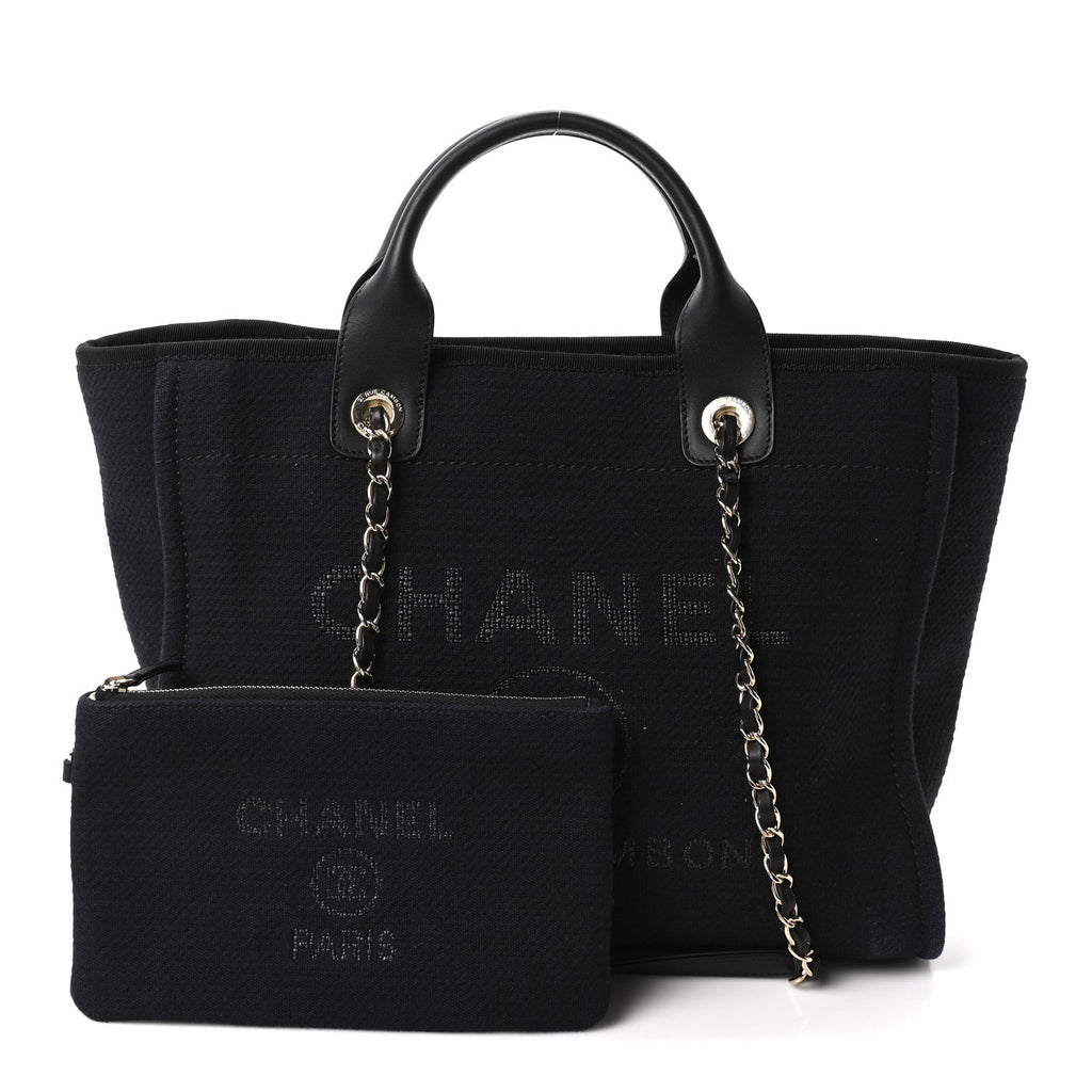 Mixed Fibers Small Deauville Tote Black