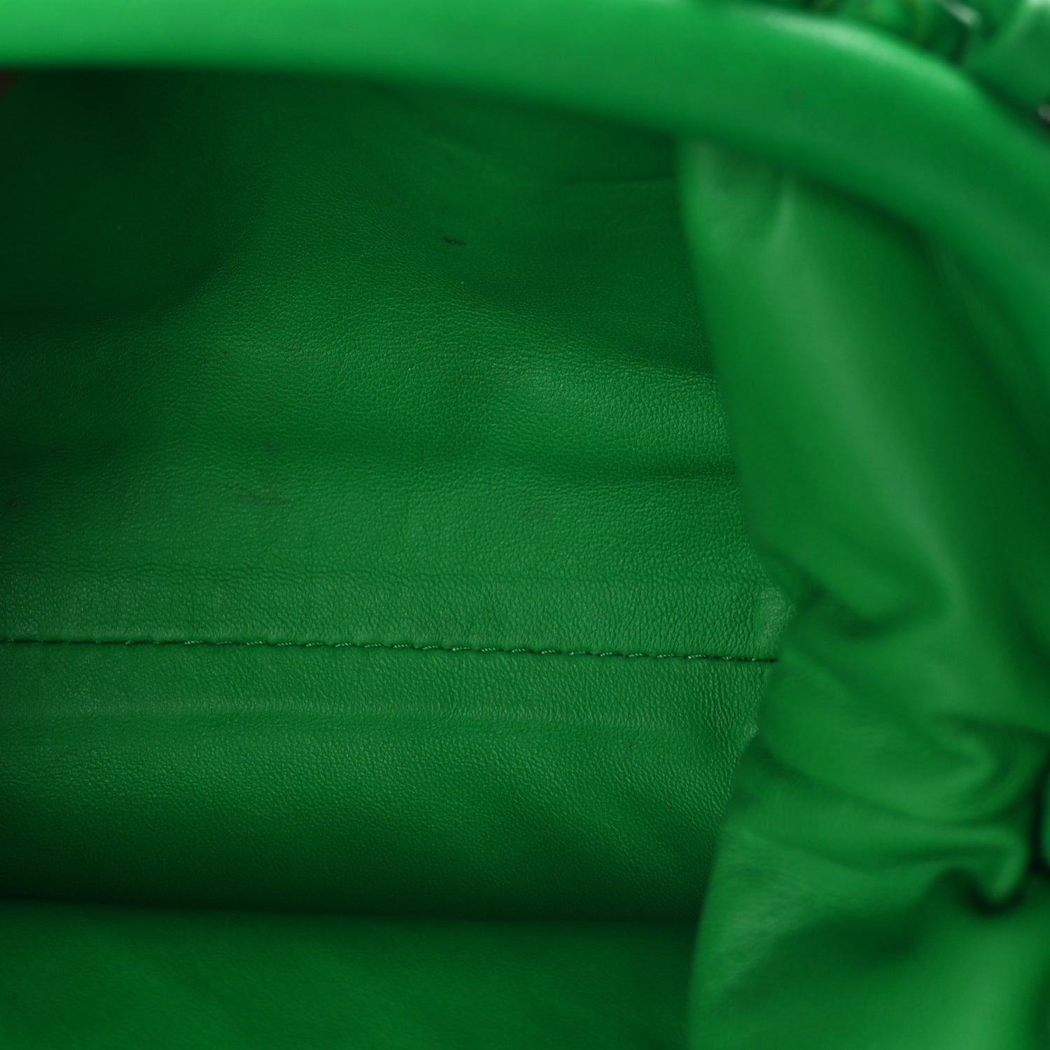 Nappa Intrecciato The Mini Pouch Clutch  Parakeet