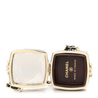 Lambskin Quilted Small Beauty Box Clutch With Chain Black