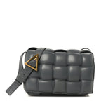 Nappa Maxi Intreccio Padded Cassette Crossbody Bag Thunder