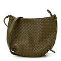 Nappa Intrecciato Crossbody Olive
