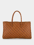 Handmade Woven Leather Tote Bag