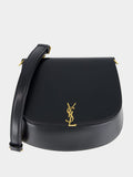 Voltaire Top Handle Bag in Black Box Leather