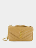 Small Loulou Bag in Natural Tan Lambskin