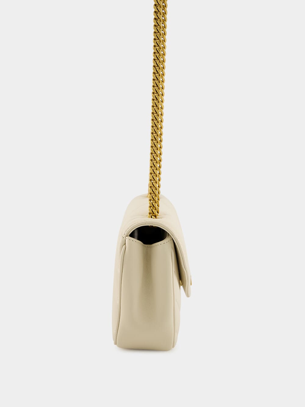 Loulou Small Chain Bag in Blanc Vintage Matelassé