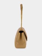 Natural Tan Loulou Medium in Matelassé Lambskin
