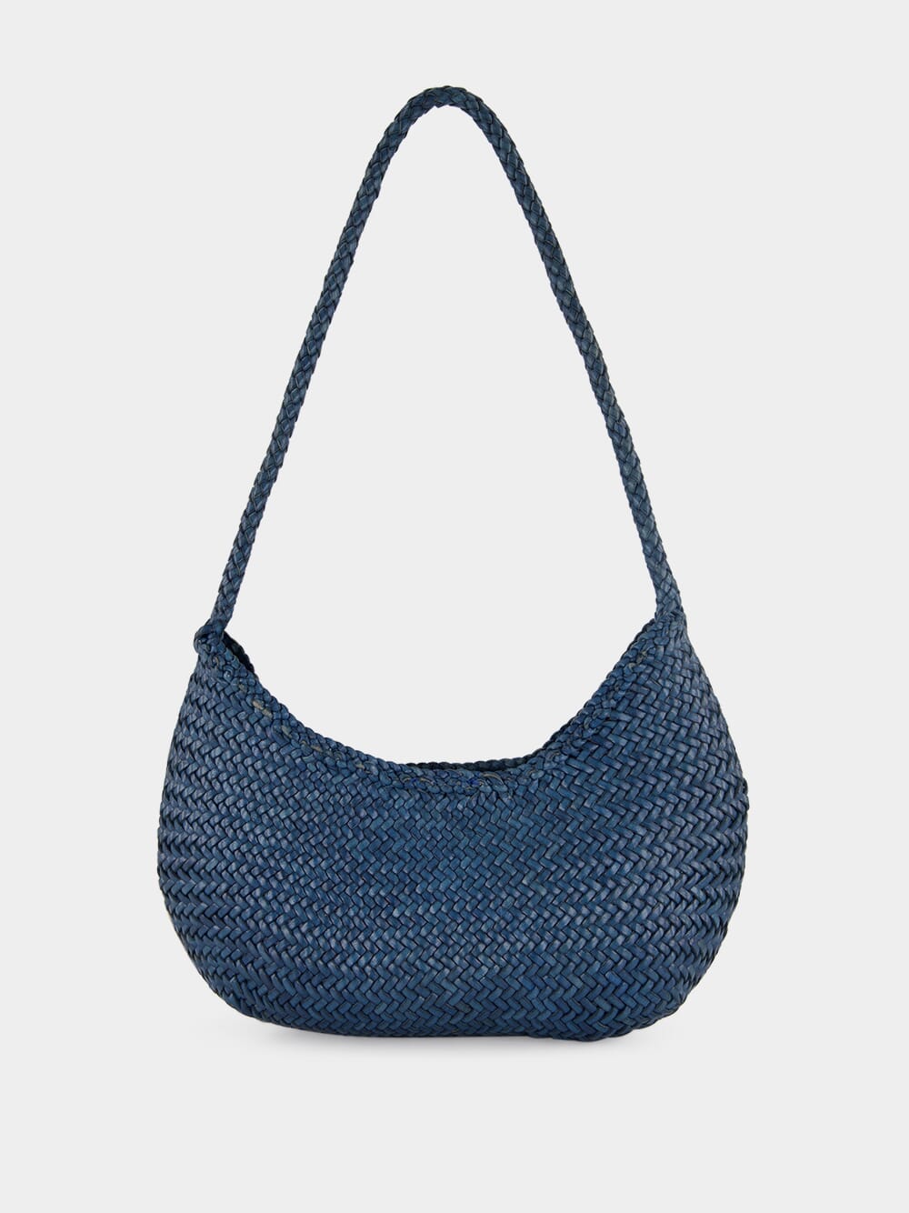 Nova Luna Ocean Blue Woven Leather Bag