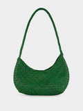 Nova Luna Parrot Green Woven Leather Bag