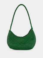 Nova Luna Parrot Green Woven Leather Bag