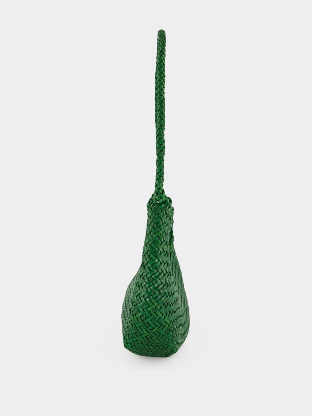 Nova Luna Parrot Green Woven Leather Bag