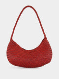 Nova Luna Poppy Red Woven Leather Bag