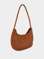 Nova Luna Tan Woven Leather Bag