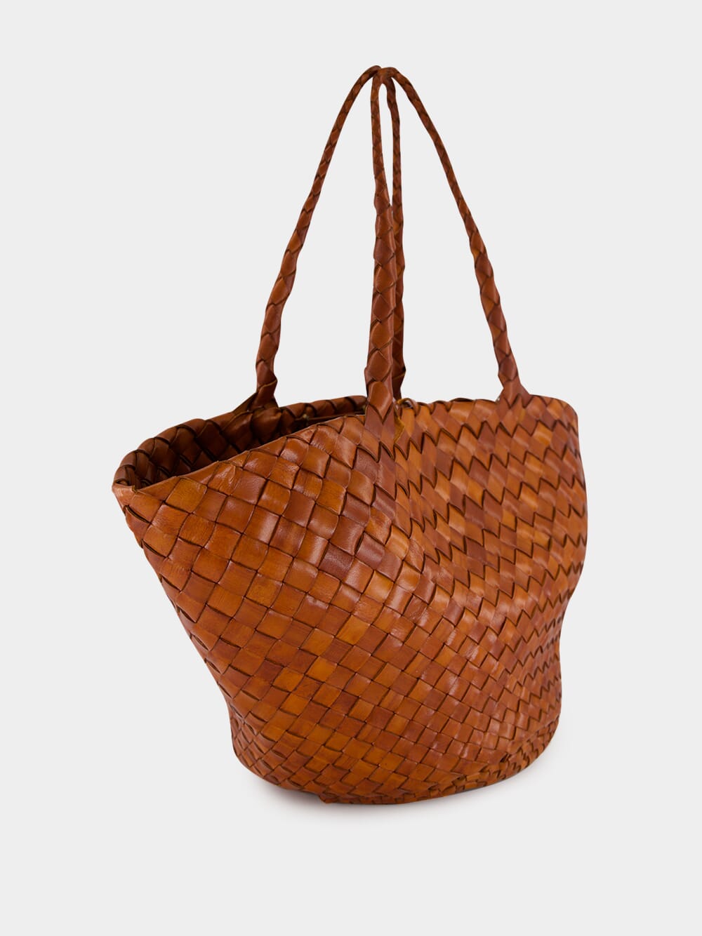 Egola Tan Woven Shoulder Bag