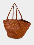 Egola Tan Woven Shoulder Bag