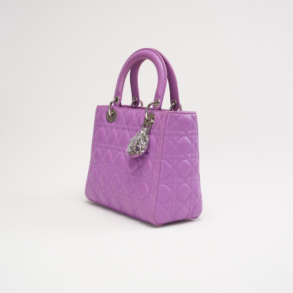 Dior Lady Medium Lamb Purple 2014