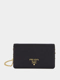 Black Saffiano Leather Mini Bag